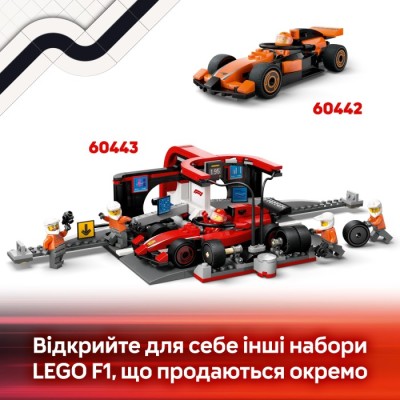 Конструктор LEGO® City Вантажівка F1 з автомобілями RB20 та AMR24 (60445)