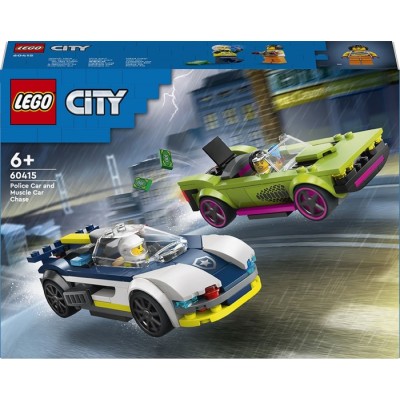 Конструктор LEGO® City Переслідування маслкара на поліцейському автомобілі (60415)