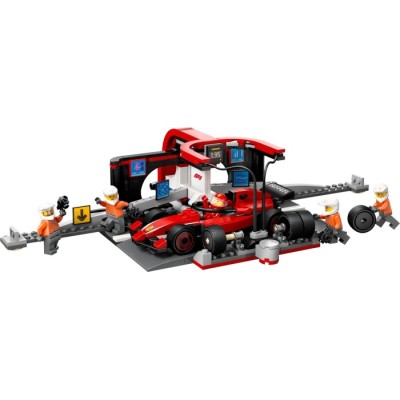 Конструктор LEGO® City Піт-стоп і піт-екіпаж F1 з болідом Ferrari (60443)
