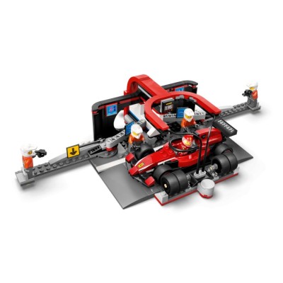 Конструктор LEGO® City Піт-стоп і піт-екіпаж F1 з болідом Ferrari (60443)
