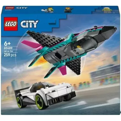 Конструктор LEGO® City Реактивний літак проти автомобіля (60489)