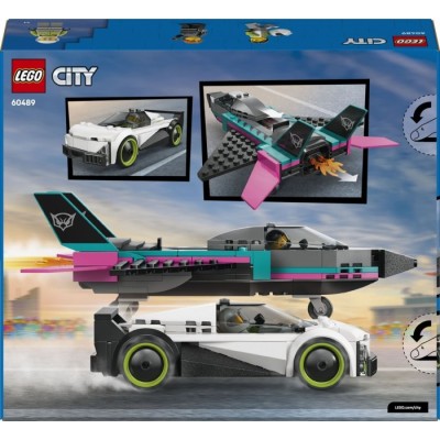 Конструктор LEGO® City Реактивний літак проти автомобіля (60489)