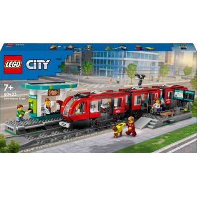 Конструктор LEGO® City Трамвай і вокзал у центрі міста (60423)