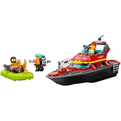 Конструктор LEGO® City Човен пожежної бригади (60373)