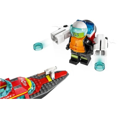Конструктор LEGO® City Човен пожежної бригади (60373)