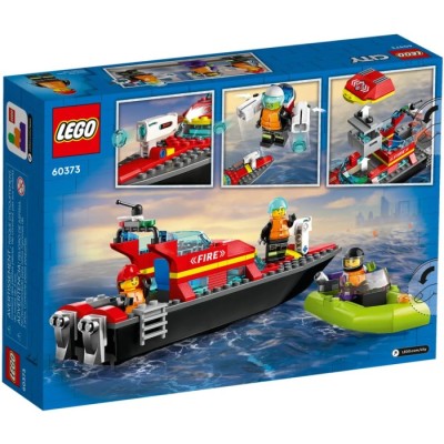 Конструктор LEGO® City Човен пожежної бригади (60373)