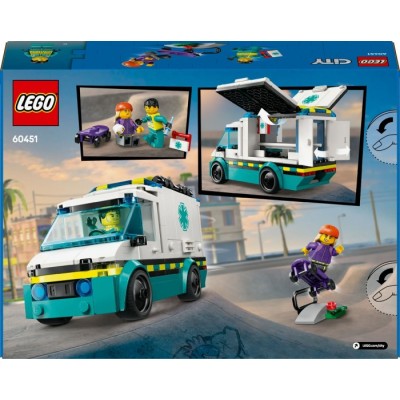 Конструктор LEGO® City Швидка допомога (60451)