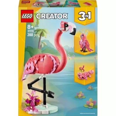 Конструктор LEGO® Creator Дикі тварини: рожевий фламінго (31170)