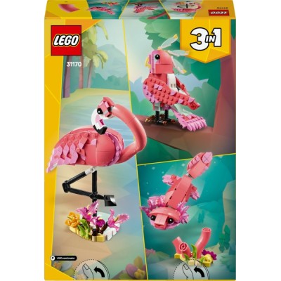Конструктор LEGO® Creator Дикі тварини: рожевий фламінго (31170)