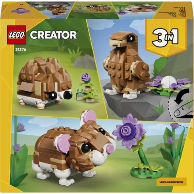 Конструктор LEGO® Creator Чарівний хом'як з квіткою (31376)