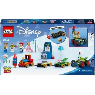 Конструктор LEGO® Disney Pixar Святкування з Історії Іграшок: потяг і авто для перегонів (43264)