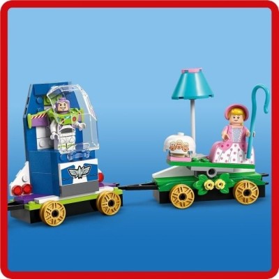 Конструктор LEGO® Disney Pixar Святкування з Історії Іграшок: потяг і авто для перегонів (43264)