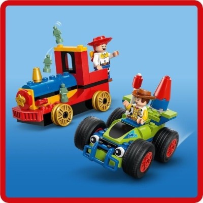 Конструктор LEGO® Disney Pixar Святкування з Історії Іграшок: потяг і авто для перегонів (43264)