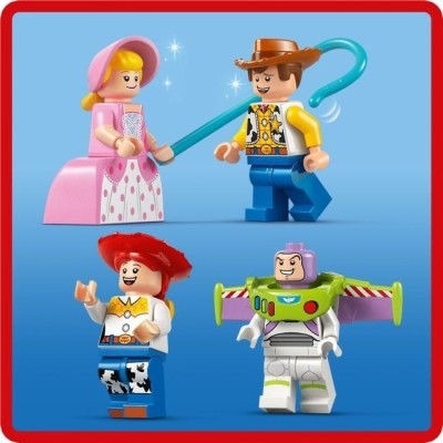Конструктор LEGO® Disney Pixar Святкування з Історії Іграшок: потяг і авто для перегонів (43264)