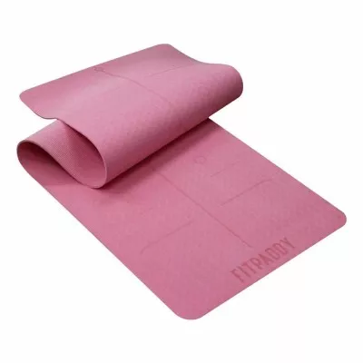 Килимок для йоги та пілатесу рожевий MAT01PK FITPADDY