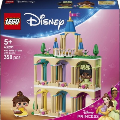 Конструктор LEGO® Disney Мініпринцеси Бель і Тіана з замком (43291)