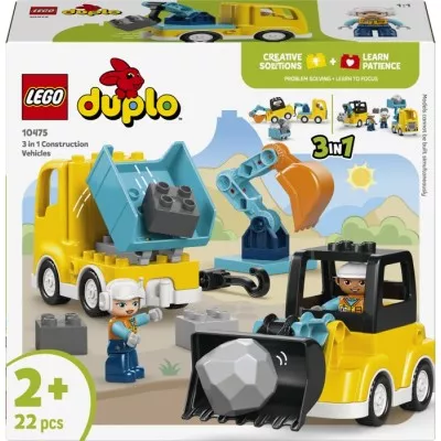 Конструктор LEGO® DUPLO 3-в-1 Будівельна техніка (10475)