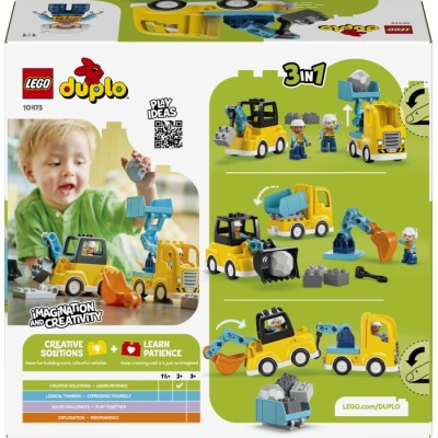 Конструктор LEGO® DUPLO 3-в-1 Будівельна техніка (10475)
