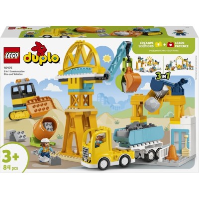 Конструктор LEGO® DUPLO 3-в-1 Будівельний майданчик і техніка (10476)