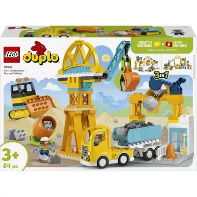 Конструктор LEGO® DUPLO 3-в-1 Будівельний майданчик і техніка (10476)