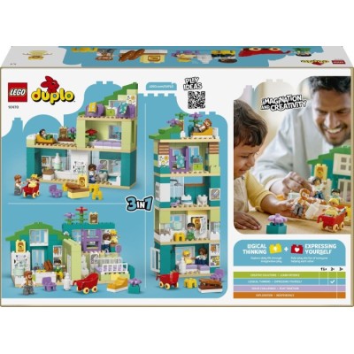 Конструктор LEGO® DUPLO 3-в-1 Сучасний родинний будинок із фігурками (10470)
