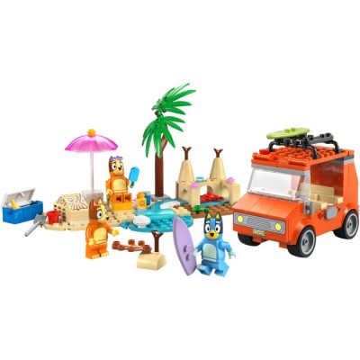 Конструктор LEGO® DUPLO Bluey Пляж і сімейна поїздка на автомобілі Блуї (11202)