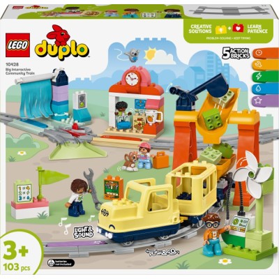 Конструктор LEGO® DUPLO Великий інтерактивний громадський потяг (10428)