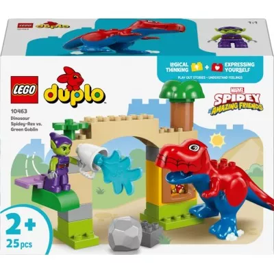 Конструктор LEGO® DUPLO Динозавр Spidey-Rex проти Зеленого Гобліна (10463)