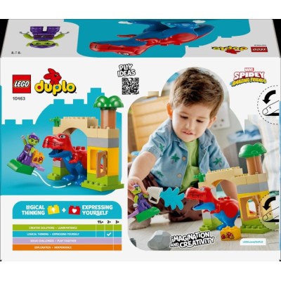 Конструктор LEGO® DUPLO Динозавр Spidey-Rex проти Зеленого Гобліна (10463)