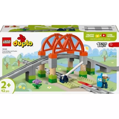 Конструктор LEGO® DUPLO Додатковий набір. Залізничний міст і колії (10426)