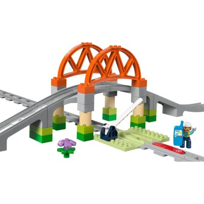 Конструктор LEGO® DUPLO Додатковий набір. Залізничний міст і колії (10426)