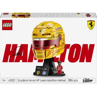 Конструктор LEGO® Editions Formula 1 Шолом Льюїса Гамільтона з команди Scuderia Ferrari HP (43022)