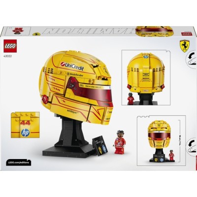 Конструктор LEGO® Editions Formula 1 Шолом Льюїса Гамільтона з команди Scuderia Ferrari HP (43022)