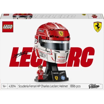 Конструктор LEGO® Editions Formula 1 Шолом Шарля Леклера з команди Scuderia Ferrari HP (43014)