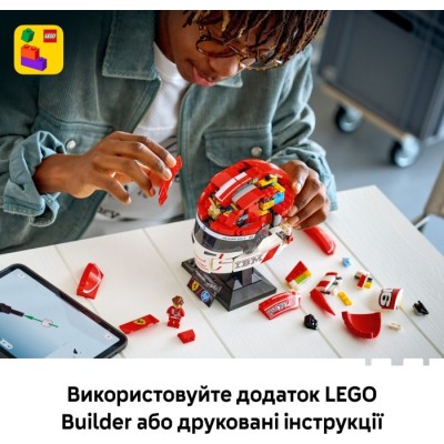 Конструктор LEGO® Editions Formula 1 Шолом Шарля Леклера з команди Scuderia Ferrari HP (43014)