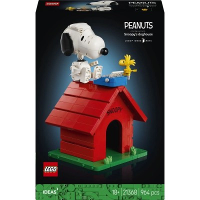Конструктор LEGO® Ideas «Дрібнота»: будка Снупі (21368)