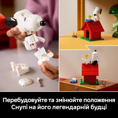 Конструктор LEGO® Ideas «Дрібнота»: будка Снупі (21368)