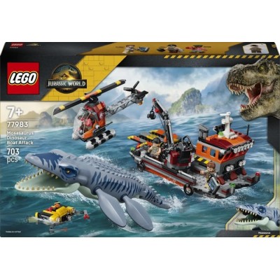 Конструктор LEGO® Jurassic World Напад мозазавра на човен (77983)