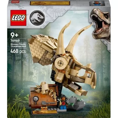 Конструктор LEGO® Jurassic World Скамʼянілості динозаврів: череп трицератопса (76969)