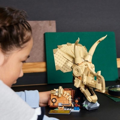 Конструктор LEGO® Jurassic World Скамʼянілості динозаврів: череп трицератопса (76969)