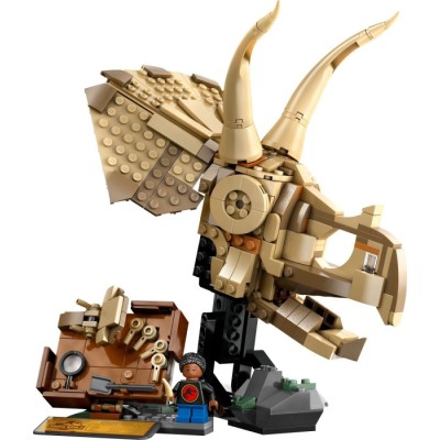 Конструктор LEGO® Jurassic World Скамʼянілості динозаврів: череп трицератопса (76969)