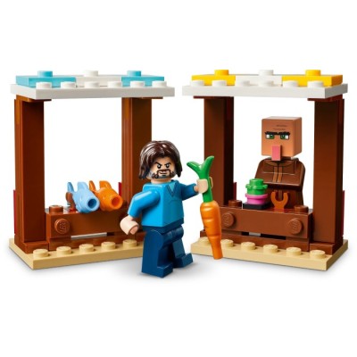 Конструктор LEGO® Minecraft Напад на село з повітряною кулею Ґаст (21273)