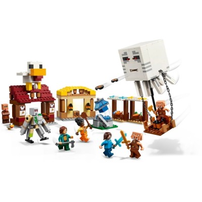 Конструктор LEGO® Minecraft Напад на село з повітряною кулею Ґаст (21273)
