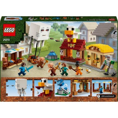 Конструктор LEGO® Minecraft Напад на село з повітряною кулею Ґаст (21273)
