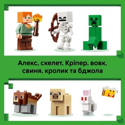 Конструктор LEGO® Minecraft Пригода першої ночі (21593)