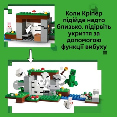 Конструктор LEGO® Minecraft Пригода першої ночі (21593)