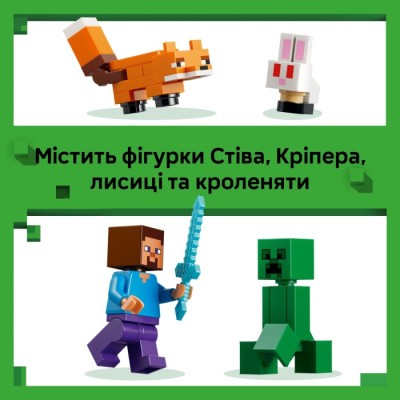 Конструктор LEGO® Minecraft Пригоди Стіва в тайзі (21583)
