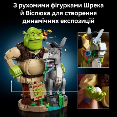 Конструктор LEGO® Shrek Шрек, Віслюк і Кіт в чоботях (72423)