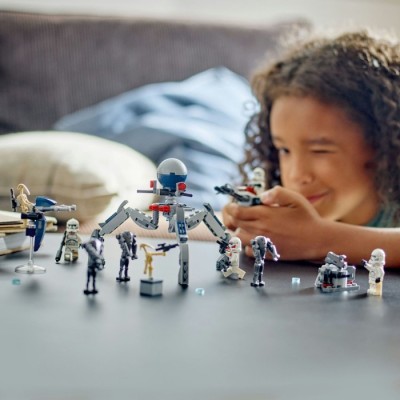 Конструктор LEGO® Star Wars Клони-піхотинці й Бойовий дроїд. Бойовий набір (75372)