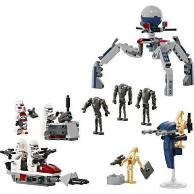 Конструктор LEGO® Star Wars Клони-піхотинці й Бойовий дроїд. Бойовий набір (75372)